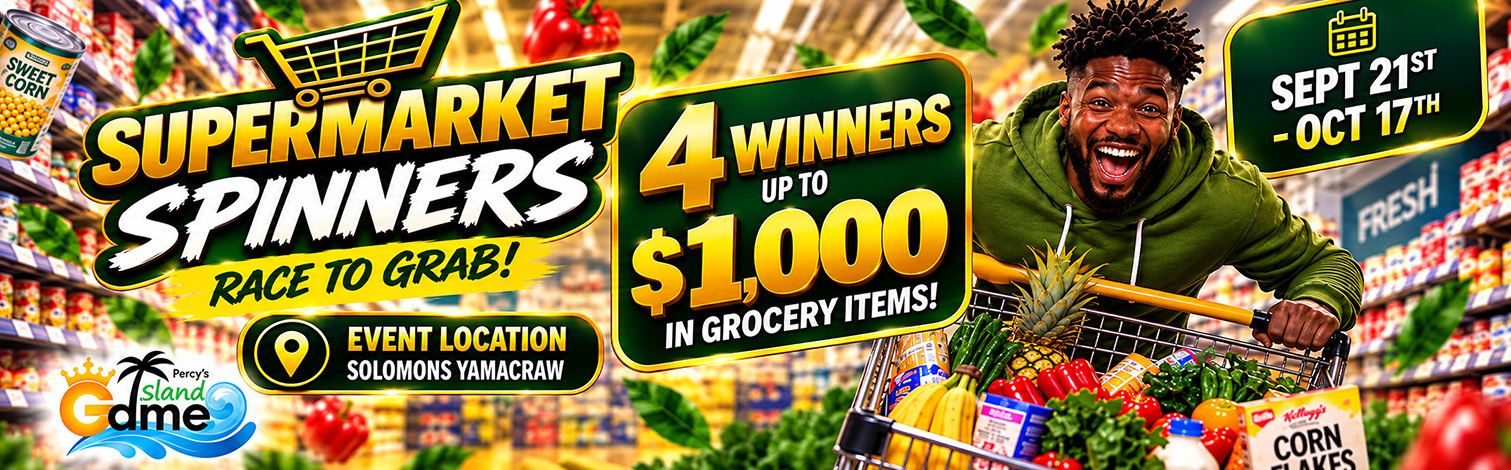 Supermarket Spinners - Race to Grab, 4 Winners up to $1,000 in Grocery Items